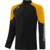 Men's Oslo Brushed Half Zip Top Black / Amber / White
