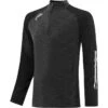 Men's Oslo Brushed Half Zip Top Black / White