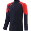 Men's Oslo Brushed Half Zip Top Marine / Red / Amber