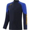Men's Oslo Brushed Half Zip Top Marine / Royal / Amber