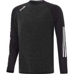 Men's Osprey Brushed Crew Neck Sweatshirt Black / White