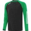 Men's Osprey Brushed Crew Neck Sweatshirt Black / Green / White