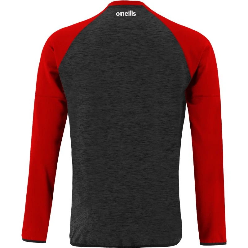 Men's Osprey Brushed Crew Neck Sweatshirt Black / Red / White 2 Men's Osprey Brushed Crew Neck Sweatshirt Black / Red / White - Image 2