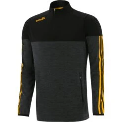 Men's Osprey Brushed Half Zip Top Black / Amber