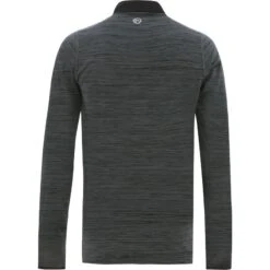 Men's Pluto Half Zip Midlayer Black / Silver -Canter Sport Clothing Shop plut 064 3 gen bksvxx adlt p2