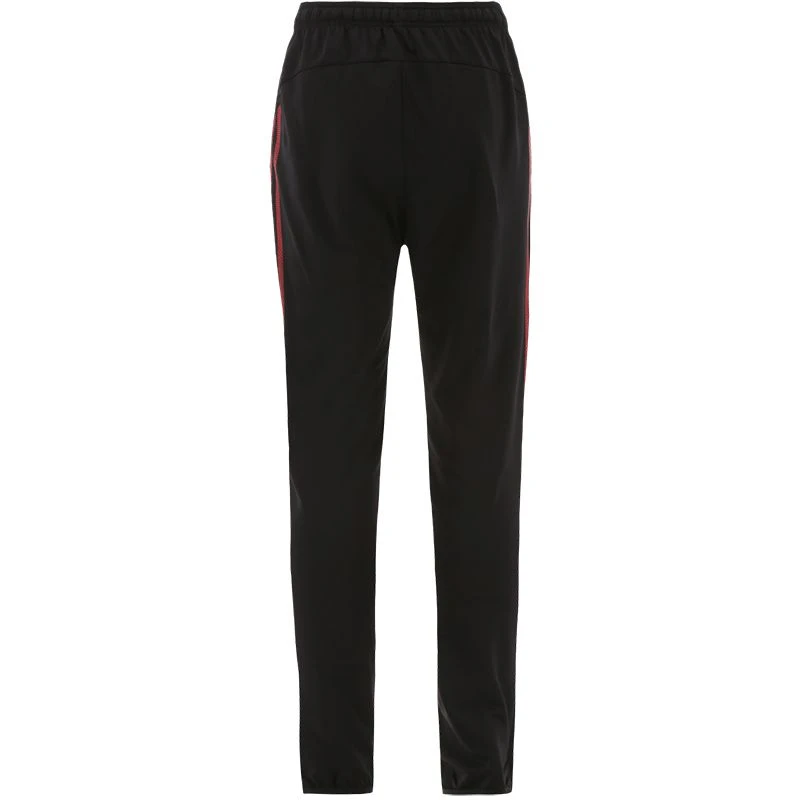 Men's Pluto Brushed Skinny Tracksuit Bottoms Black / Red 2 Men's Pluto Brushed Skinny Tracksuit Bottoms Black / Red - Image 2