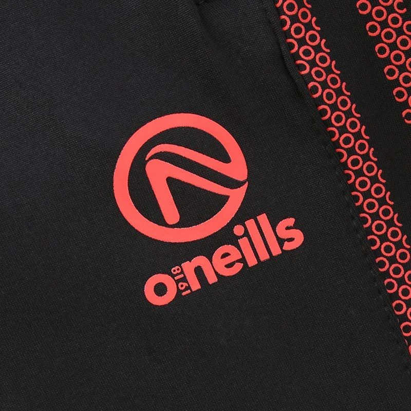 Men's Pluto Brushed Skinny Tracksuit Bottoms Black / Red 5 Men's Pluto Brushed Skinny Tracksuit Bottoms Black / Red - Image 5