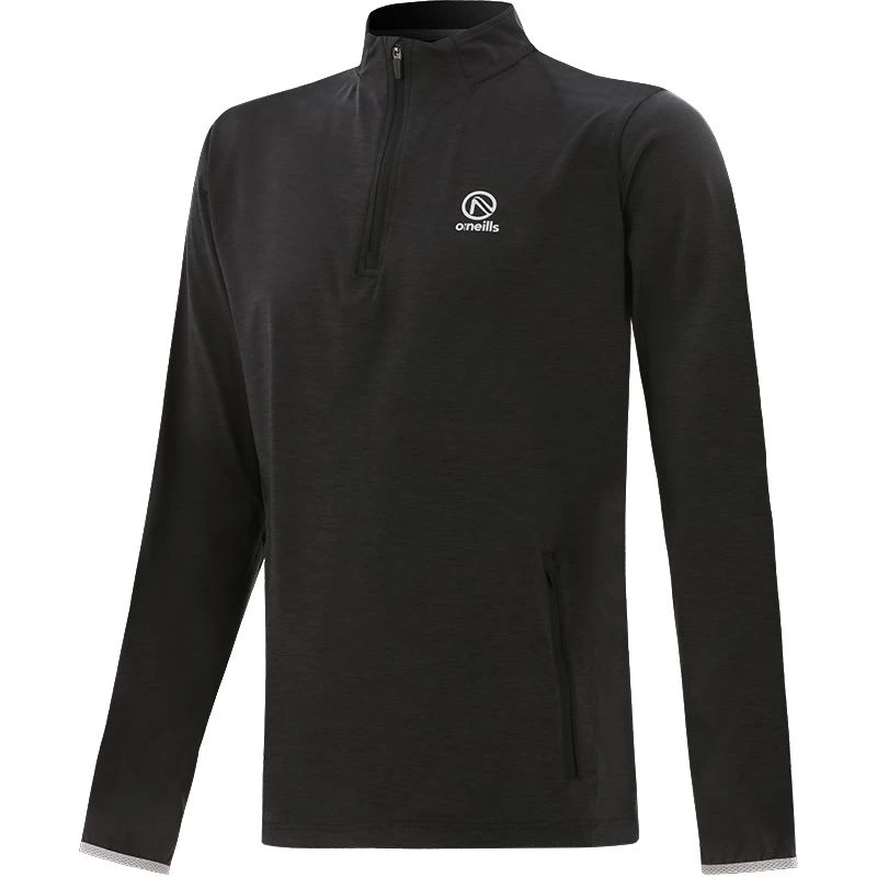 Men's Pluto Brushed Half Zip Top Dark Grey / Silver 1 Men's Pluto Brushed Half Zip Top Dark Grey / Silver