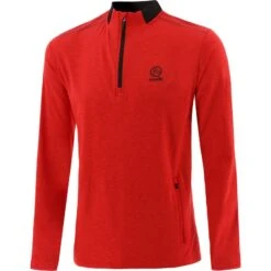 Men's Pluto Brushed Half Zip Top Red / Black