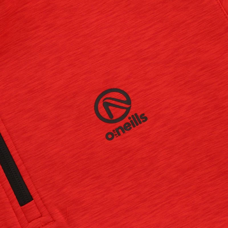 Men's Pluto Brushed Half Zip Top Red / Black 3 Men's Pluto Brushed Half Zip Top Red / Black - Image 3