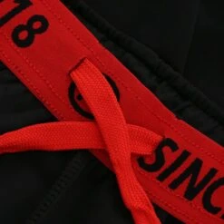 Men's Pluto Hybrid Skinny Tracksuit Bottoms Black / Red -Canter Sport Clothing Shop plut 227 3 gen bkrdxx adlt p8