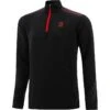 Men's Pluto Hybrid Half Zip Top Black / Red