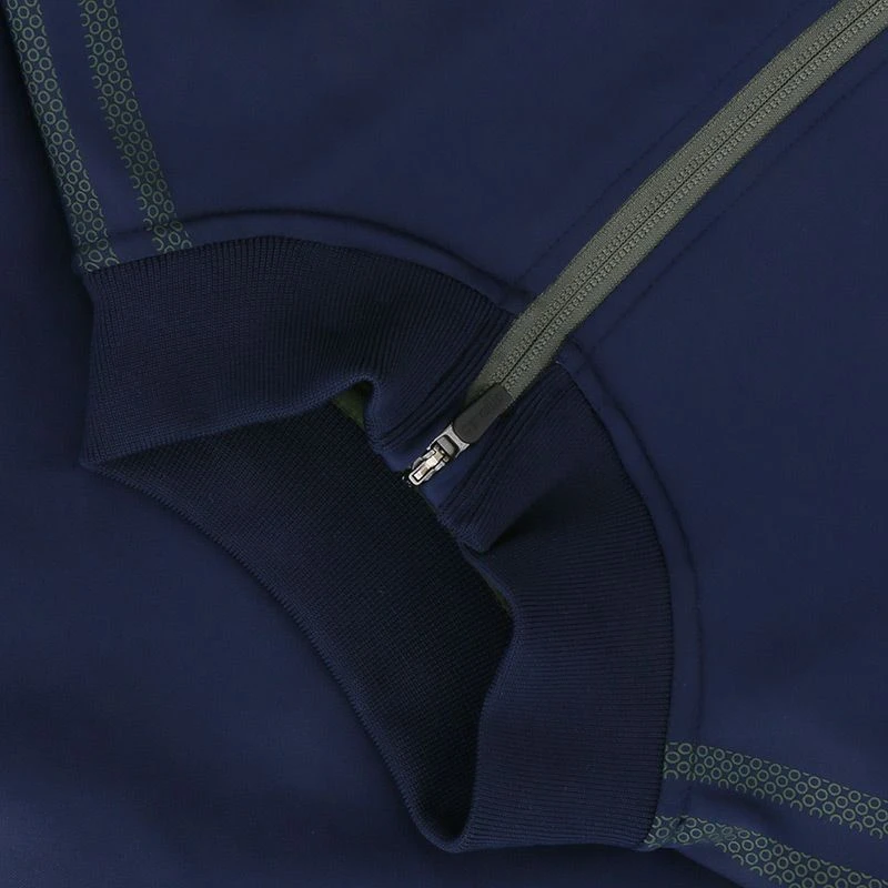 Men's Pluto Hybrid Half Zip Top Marine / Green 4 Men's Pluto Hybrid Half Zip Top Marine / Green - Image 4