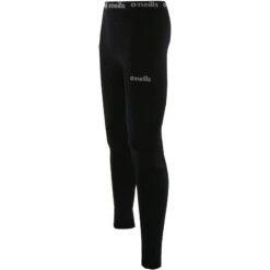 Men's Pro Body III Fleece Lined Poly Elastane Legging Pants Black / Silver