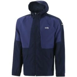 Men's Rio Hooded Rain Jacket Marine / Royal -Canter Sport Clothing Shop rio 133 hooded woven fz jkt mar mar roy 1