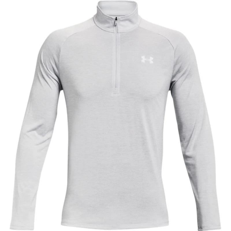 Under Armour Men's Tech™ Half Zip Top Halo Gray / White 1 Under Armour Men's Tech™ Half Zip Top Halo Gray / White
