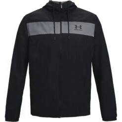 Under Armour Men's UA Sportstyle Windbreaker Jacket Black / Black 10 Under Armour Men's UA Sportstyle Windbreaker Jacket Black / Black -Canter Sport Clothing Shop s7.ps1361621 001 hf