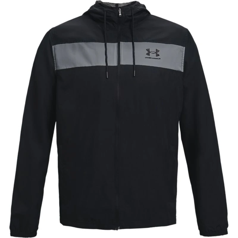 Under Armour Men's UA Sportstyle Windbreaker Jacket Black / Black 5 Under Armour Men's UA Sportstyle Windbreaker Jacket Black / Black - Image 5
