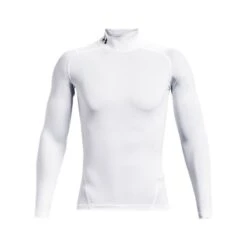 Under Armour Men's HeatGear® Armour Mock Long Sleeve Top White / Black -Canter Sport Clothing Shop s7.ps1369606 100 hf