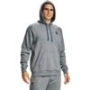 Under Armour Men's UA Rival Fleece Hoodie Pitch Grey Light Heather / Onyx White
