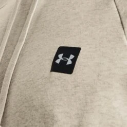 Under Armour Men's Rival Fleece Hoodie Stone / Onyx White -Canter Sport Clothing Shop s7.v5 1357092 279 collar