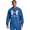 Under Armour Men's Rival Fleece Big Logo Hoodie Victory Blue / Onyx White