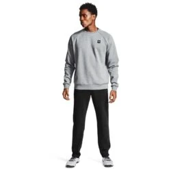 Under Armour Men's UA Rival Fleece Pants Black / Onyx White -Canter Sport Clothing Shop s7.v5 1357129 001 fsf