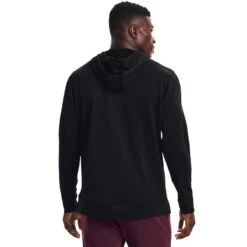 Under Armour Men's Armour Terry Hoodie Black / White -Canter Sport Clothing Shop s7.v5 1366259 001 bc 1
