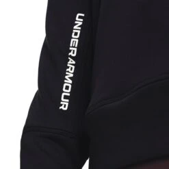 Under Armour Men's Armour Terry Hoodie Black / White -Canter Sport Clothing Shop s7.v5 1366259 001 sidedet 1