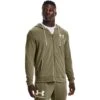 Under Armour Men's Rival Terry Full Zip Hoodie Tent / Onyx White
