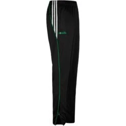 Men's Solar 3 Stripe Brushed Skinny Bottoms Black / Green / White