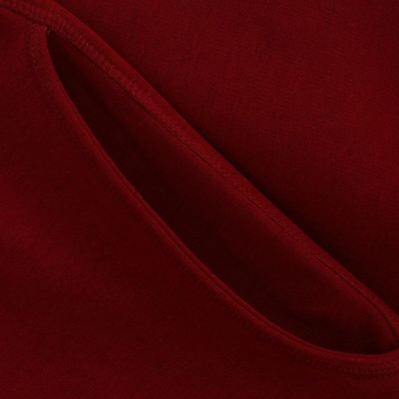 Men's Trigger Fleece Skinny Tracksuit Bottoms Maroon 7 Men's Trigger Fleece Skinny Tracksuit Bottoms Maroon - Image 7