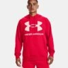 Under Armour Men's Rival Fleece Big Logo Hoodie Red / Onyx White