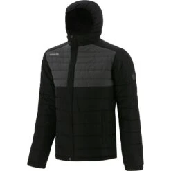 Men's Wallace Hooded Padded Jacket Black -Canter Sport Clothing Shop walc 072 0 gen bkbkxx adlt p1