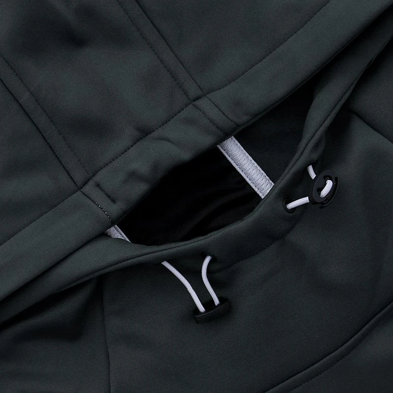 Men's Zack Fleece Pullover Hoodie Dark Grey / Black / Silver 5 Men's Zack Fleece Pullover Hoodie Dark Grey / Black / Silver - Image 5