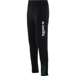 Men's Zack Brushed Skinny Tracksuit Bottoms Black / Green / Grey